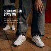 Men's White Gold Sneakers