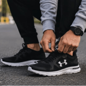 Men's Black Running Sports Shoes