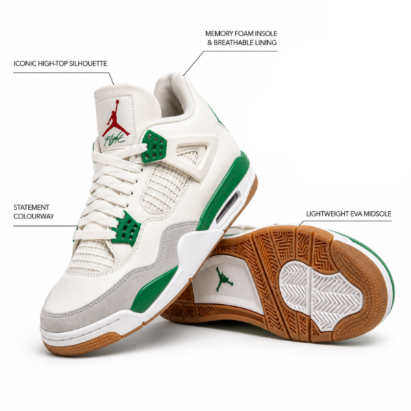 White Green Men's Sneakers