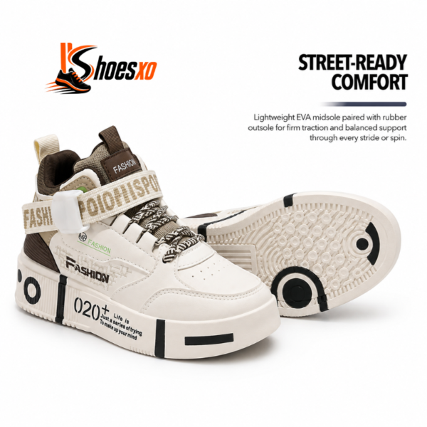 Men's White High Top Sneakers