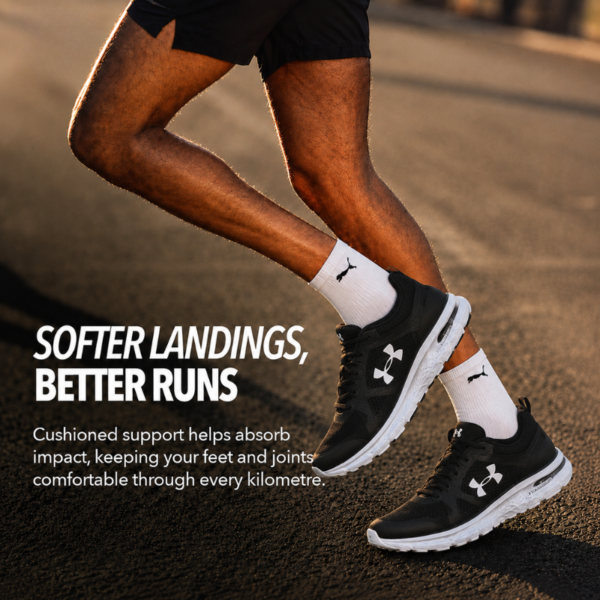 Men's Black Running Sports Shoes
