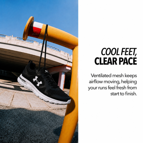 Men's Black Running Sports Shoes