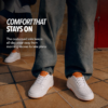 White Orange Casual Sneakers