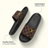 Men's Brown Checkered Slides