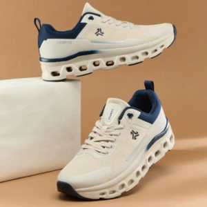 Men's White Navy Sports Shoes