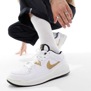 a8686feb88225d8a851f673a67ab6390 (1) Men's White Gold Sneakers